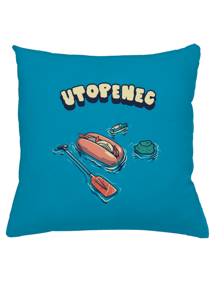 Utopenec vankúš Blue Turquoise