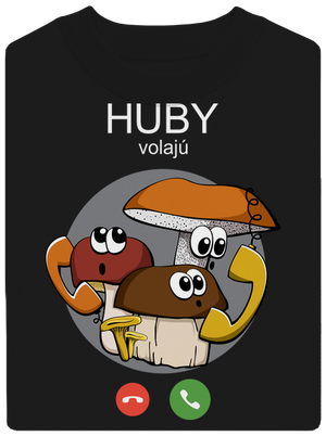 Huby volajú unisex mikina bez kapucne Black