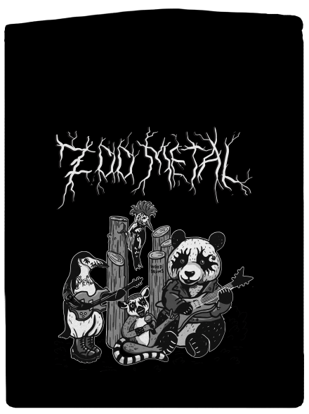 ZOO metal dámska mikina na zips Black