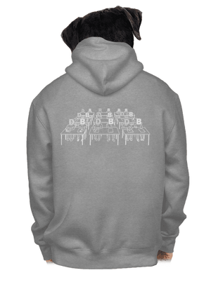 Cimrman: Debil, blbeček pánska mikina na zips Light Melange