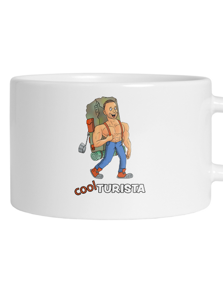 Cool turista hrnček makronka White