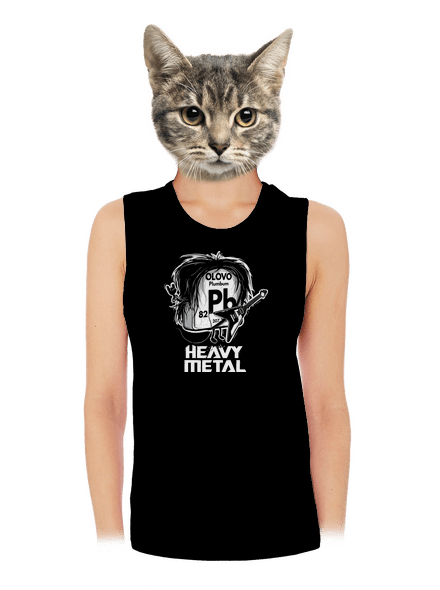Heavy Metal dámske tielko voľné Black