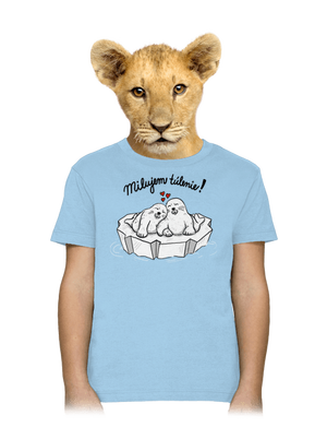 Milujem túlenie detské tričko Sky Blue