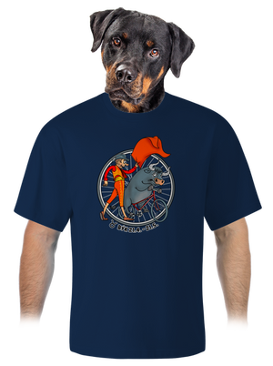 Cyklistický horoskop: Býk unisex tričko oversized Midnight Blue