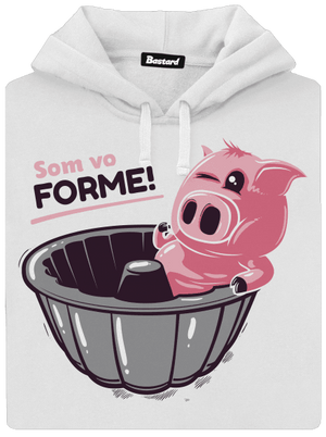 Vo forme dámska mikina klokanka White