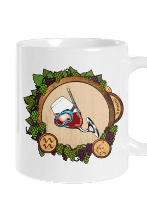 Vínny horoskop: Vodnár klasický hrnček White