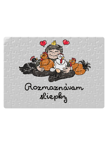 Rozmaznávam sliepky puzzle White