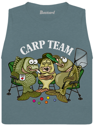 Carp Team dámske tielko voľné Heather Deep Teal