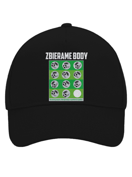 Zbierame body - futbal šiltovka baseballka Black