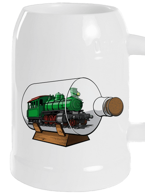 Lokomotíva vo fľaši polliter White