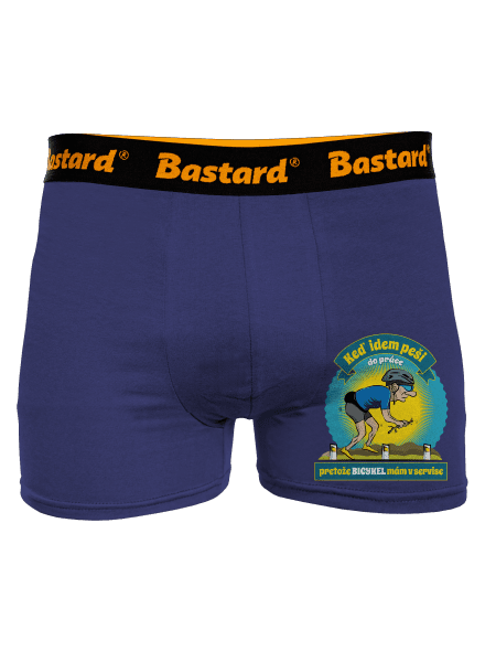 Závislosť na bicykli boxerky Blue Navy