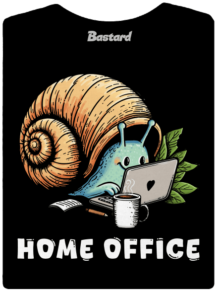 Slimákov home office dámske tričko Black