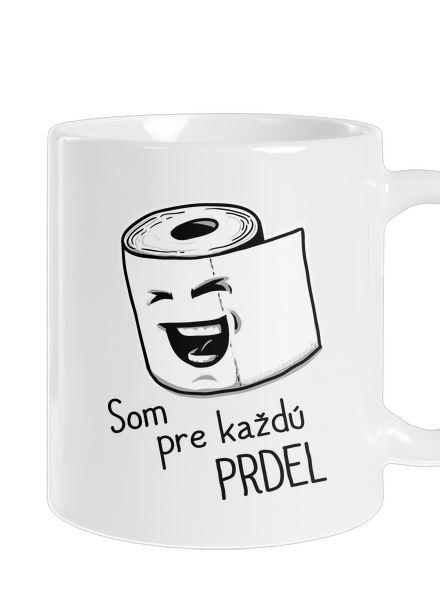 Prdel klasický hrnček White