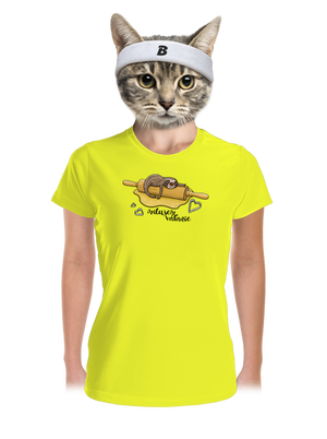 Milujem váľanie dámske športové tričko Neon Yellow