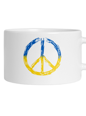Ukrajina - Peace hrnček makronka White
