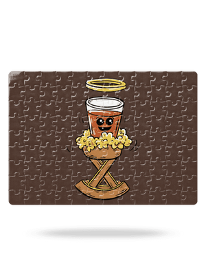 Panáčik v jasličkách puzzle White