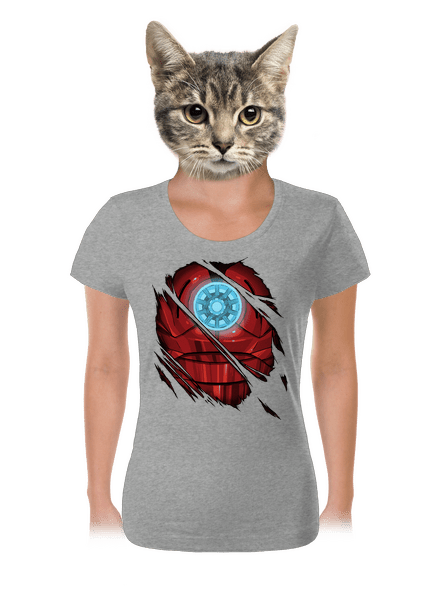 Ironman dámske tričko Dark Gray Melange