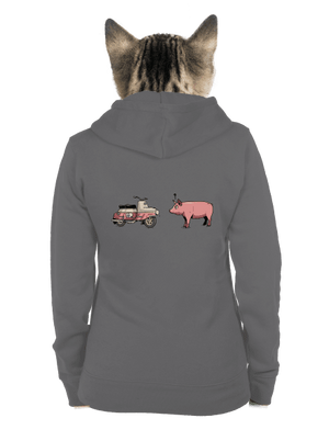 dámska mikina na zips