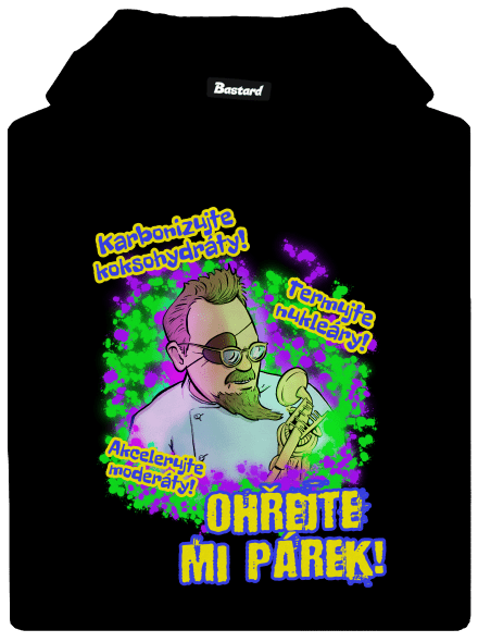 Ohřejte mi párek dámska mikina klokanka Black
