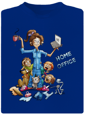 Mamičky home office pánske športové tričko Royal Blue Mal