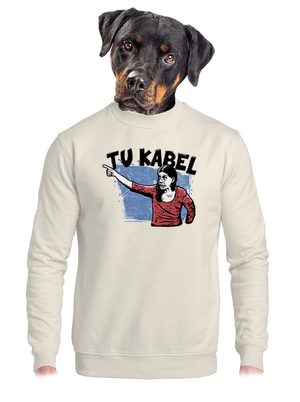 Tukabel unisex mikina bez kapucne Off White