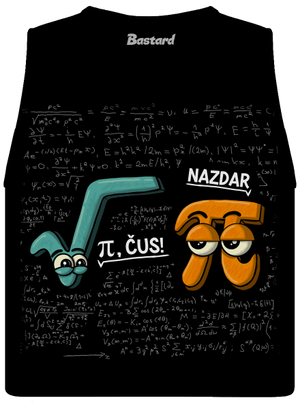 Pí, čus! dámske tielko voľné Black