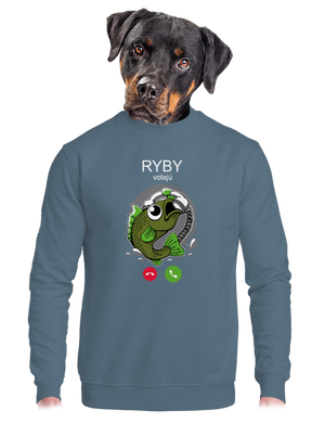 Ryby volají unisex mikina bez kapucne Nordic Blue