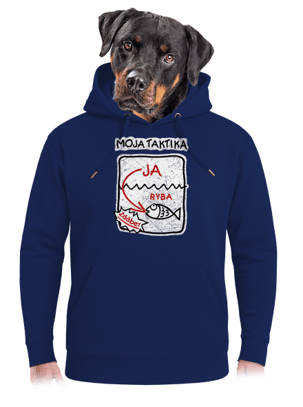 Rybárska taktika unisex mikina premium Navy