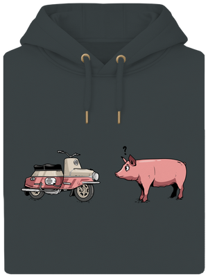 Prasata unisex mikina premium Charcoal