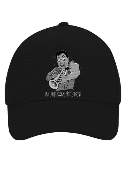 Louis Armstrong šiltovka baseballka Black