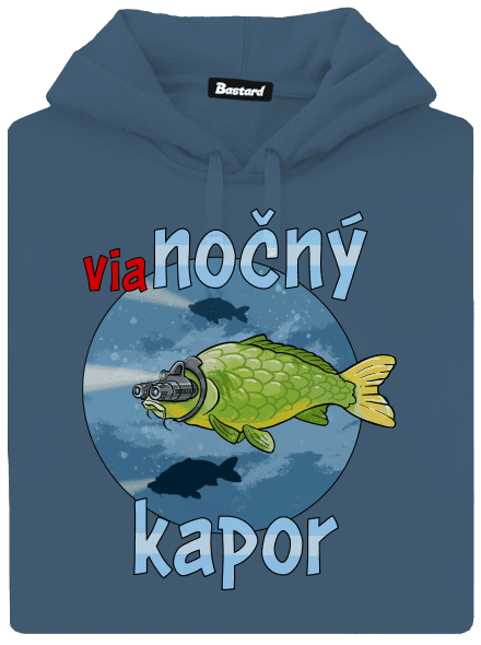 Vianočný kapor dámska mikina klokanka Denim