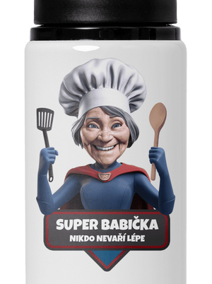 Super babička flaša na vodu White