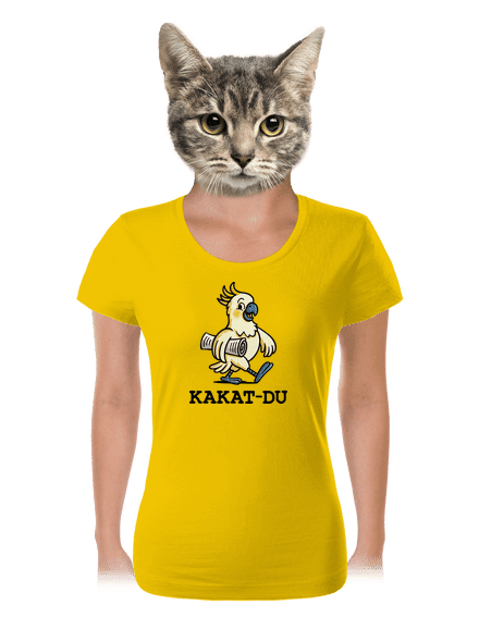 Kakat-du dámske tričko Yellow