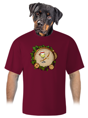 Vínny horoskop: Strelec unisex tričko oversized Garnet