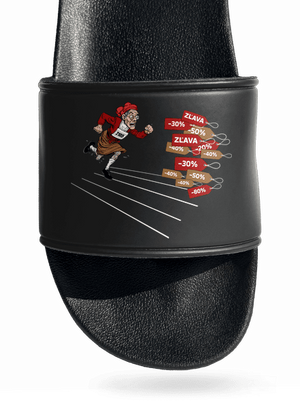 Zľavy! šľapky Black