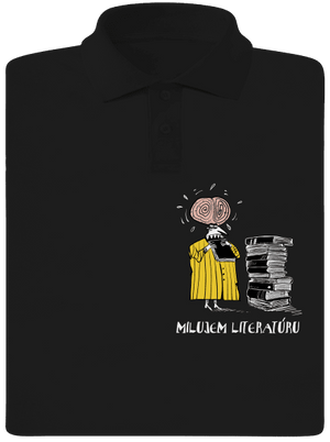Milujem literatúru pánska polokošeľa Black