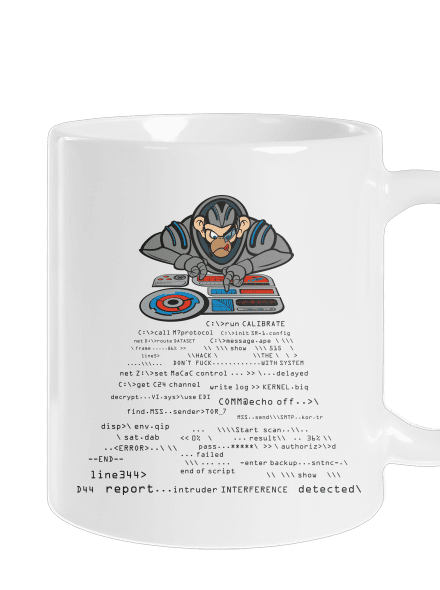 Coder ape klasický hrnček White