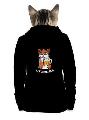  dámska mikina na zips Black