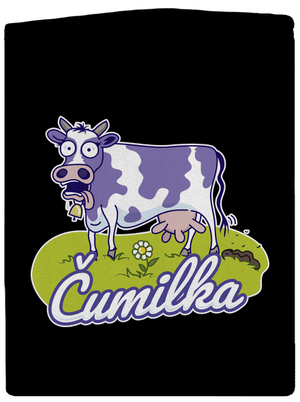 Čumilka pánska mikina na zips Black