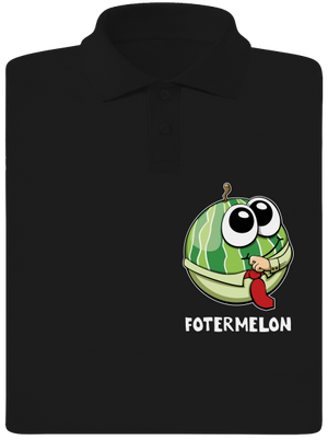 Melouní rodina pánska polokošeľa Black