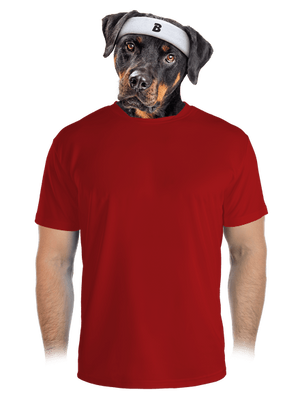 Bez potlače pánske športové tričko Red Mal