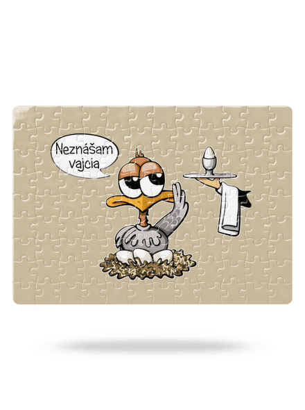 Neznášam vajcia puzzle White