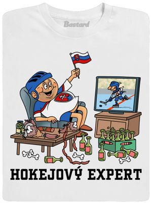 Hokejový expert detské tričko White