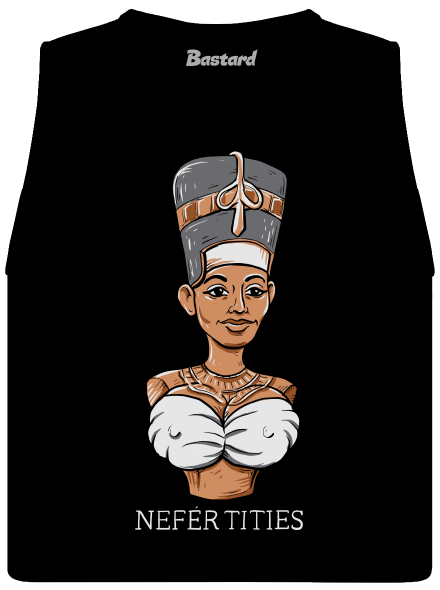 Nefertities dámske tielko voľné Black