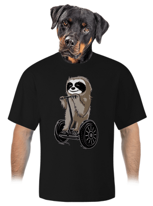 Leňoch unisex tričko oversized Black