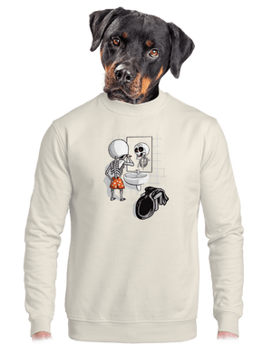 unisex mikina bez kapucne