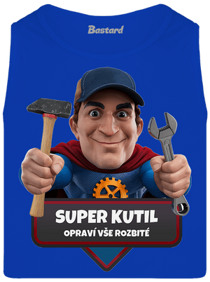 Super otec pánske tielko Royal Blue
