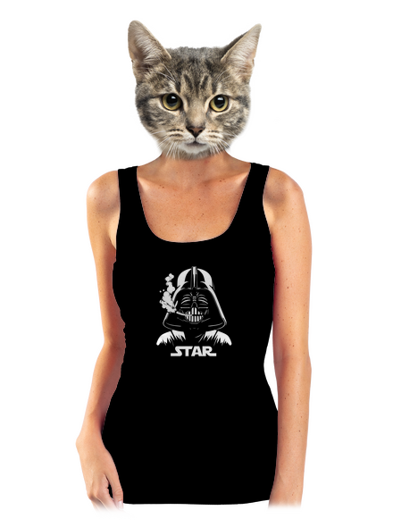Darth Star dámske tielko klasické Black