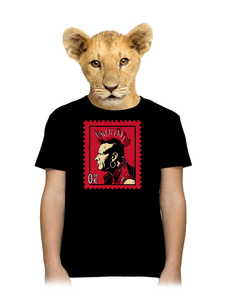 Známka punku detské tričko Black