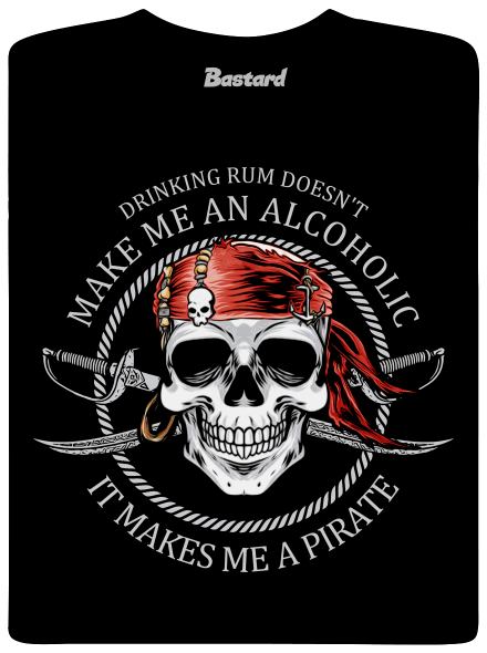 Pirát pánske tričko Black